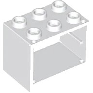 Container, Cupboard 2 x 3 x 2 (Undetermined Type) in weiß, LEGO Teilenummer 4532u