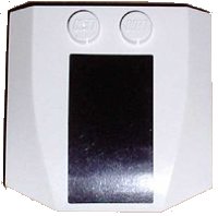 LEGO part Wedge 4 x 4 x 2/3 Triple Curved with Black Rectangle (13mm Wide) Pattern (Sticker) - Set 7236-1 45677pb005