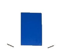 LEGO onderdeel Wedge 4 x 4 x 2/3 Triple Curved with Blue Thick Stripe Pattern (Sticker) - Sticker Width 13mm - Set 7236-2 45677pb052
