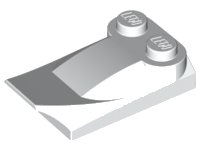 LEGO part Slope, Curved 3 x 2 x 2/3 with 2 Studs, Wing End 47456