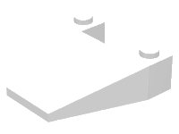 LEGO part Wedge 4 x 4 Taper without Stud Notches 4858