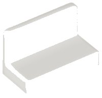 LEGO part Panel 1 x 2 x 1 with Rounded Corners 4865b