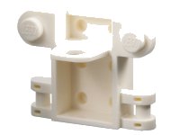LEGO part Minifigure Backpack Space Utility with 2 Front Studs, 2 Bar Handles, and 6 Back Studs 4987