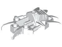 LEGO onderdeel Bionicle Foot Toa Inika Clawed 53542