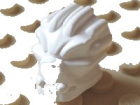 LEGO part Minifigure, Head, Modified Bionicle Inika Toa Matoro Plain 54274