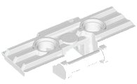 LEGO part Technic, Link Tread Wide with 2 Pin Holes 57518
