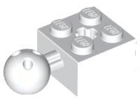 LEGO part Technic Brick Special 2 x 2 with Ball and Axle Hole, with 6 Holes in Ball 57909b