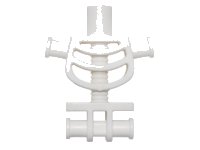 LEGO part Torso Skeleton, Rounded Rib Cage and Thick Shoulder Pins 60115