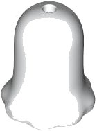 LEGO part Plant Flower Bell Shaped with Small Pin Hole 6017