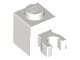 LEGO onderdeel Brick, Modified 1 x 1 with U Clip (Vertical Grip) - Solid Stud 60475a