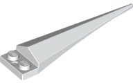 LEGO part Plate, Modified 1 x 2 with Angular Extension with Molded Flexible White Tip Pattern 61406pb07