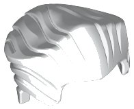 LEGO part Minifigure, Hair Swept Back with Widow's Peak 64798
