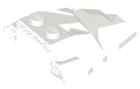 LEGO part Wedge 4 x 4 Fractured Polygon Top 64867