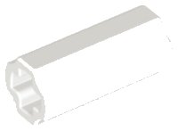LEGO part Technic, Axle Connector 2L (Smooth with x Hole + Orientation) 6538c