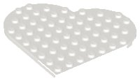 LEGO part Plate, Round 9 x 9 Heart 65486