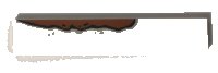 LEGO part Tile 1 x 6 with Rust Long Pattern Model Left Side (Sticker) - Set 10274 6636pb246l