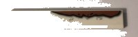 LEGO part Tile 1 x 6 with Rust Long Pattern Model Right Side (Sticker) - Set 10274 6636pb246r