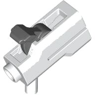 LEGO part Minifigure, Weapon Bazooka, Mini Blaster / Shooter with Dark Bluish Gray Trigger (69767 / 69755) 69767c01