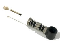 Technic, Shock Absorber 6.5L - Hard Spring, Tight Coils in Middle in weiß, LEGO Teilenummer 731c04