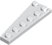 LEGO part Wedge Plate 6 x 2 Right 78444