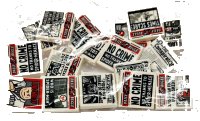 LEGO part Tile Pack 550 - Daily Bugle 79994