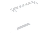 LEGO part Door, Frame 2 x 8 x 6 80400