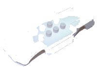 LEGO part Vehicle, Base 4 x 10 with Headlights and Side Sills 85756