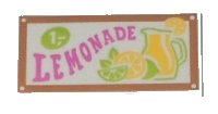 LEGO part Tile 2 x 4 with 'LEMONADE' Pattern 87079pb0156