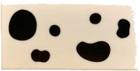 LEGO part Tile 2 x 4 with 6 Black Dalmatian Spots Pattern 87079pb1506