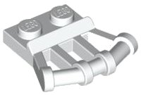 LEGO part Plate, Modified 1 x 2 with Angled Bar Handles on Side 92692