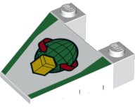 LEGO part Wedge 4 x 4 Taper with Stud Notches with Cargo Pattern 93348pb004