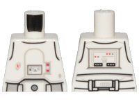LEGO part Torso SW Armor Snowtrooper with Printed Back Pattern 2 973pb3504