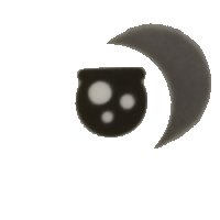 LEGO part Tile, Round 1 x 1 with Black Circle Eye with White Spots and Partially Closed Straight Eyelid Pattern 98138pb190