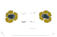 LEGO onderdeel Wedge 6 x 4 x 2/3 Quad Curved with Yellow Recycling Arrows and Drink Can Pattern (Stickers) - Set 4206 98281pb002