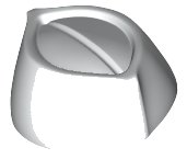 LEGO part Minifigure, Headgear Cap, Butcher / Food Service 98381