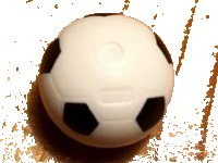 LEGO onderdeel Ball, Sports Soccer with Black Pentagons Pattern - No Pentagon at Injection Point x45pb07