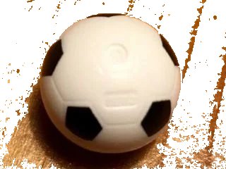 LEGO onderdeel Ball, Sports Soccer with Black Pentagons Pattern - No Pentagon at Injection Point (x45pb07)