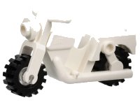 Motorcycle Town with Trans-Clear Wheels with Black Tires (x81 / 3464c02), numero pezzo LEGO x81c02