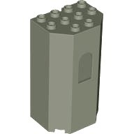 LEGO part Panel 3 x 4 x 6 Pared de Torreta con Ventana 30246