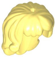LEGO onderdeel Mini Pop, Haar Friends Lang, Curls at Ends, Hole on Top 18842