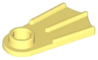 Chaussure Minifigurine Palme en jaune clair vif, numéro de pièce LEGO 2599a