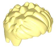 LEGO part Mini Doll, Haare Kurz Spikey, Nach Oben Gekämmt Vorne 2631