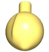 LEGO part Fruit, Peach 5234