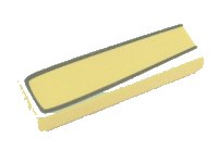 LEGO part Tile 1 x 3 with Silver Outline and Light Aqua Outer Edge Pattern (Flo) 63864pb004