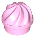 LEGO part Plate, Round 1 x 1 with Vertical Swirl / Twist 15470