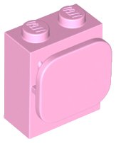 LEGO onderdeel Brick, Modified 1 x 2 x 2 with Paper / Photo Holder 37452