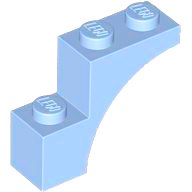 LEGO part Brick Arch 1 x 3 x 2, Straight End 5850