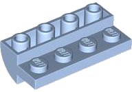 Slope, Curved 2 x 4 Inverted with 4 Recessed Studs, número de pieza LEGO 5853