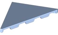 LEGO onderdeel Tile, Modified 4 x 4 Triangular 7975
