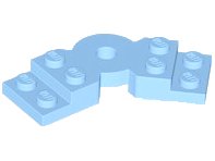 LEGO part Plate Angled 2 x 2 with Step and Hole in Center 79846